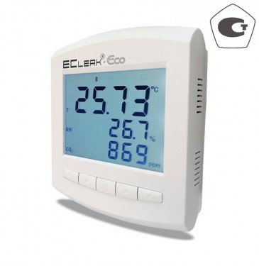 Измеритель-регистратор параметров микроклимата EClerk-Eco-M-RHTC-11 с дисплеем и WiFi